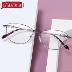 Chashma Pure TitaniumGlasses damskie lekka rama Super wysokiej jakości okulary na receptę okulary optyczne kobiet eleganckie okulary