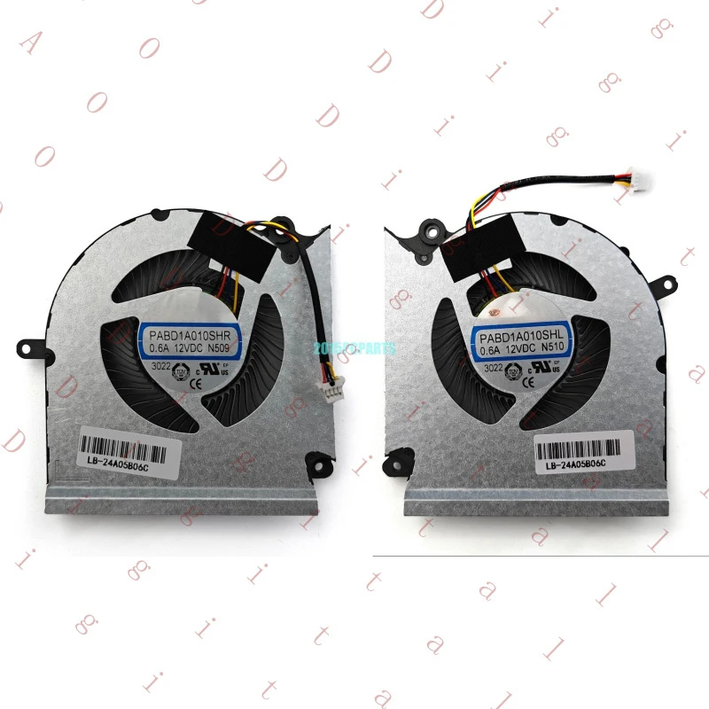 

Вентиляторы для процессора и видеокарты (CPU & GPU) для MSI Raider GE68HX 13VF, Vector GP68HX 16HX, 14VFG, MS-15M1, MS-15M2