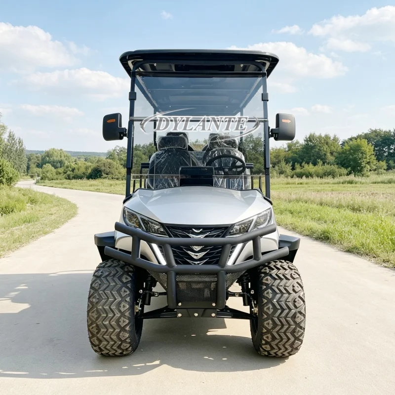 4+2 6 Seater Electric Golf Cart Stable Driving Off Road Golf Buggy Multiple Voltage Options For Global Export