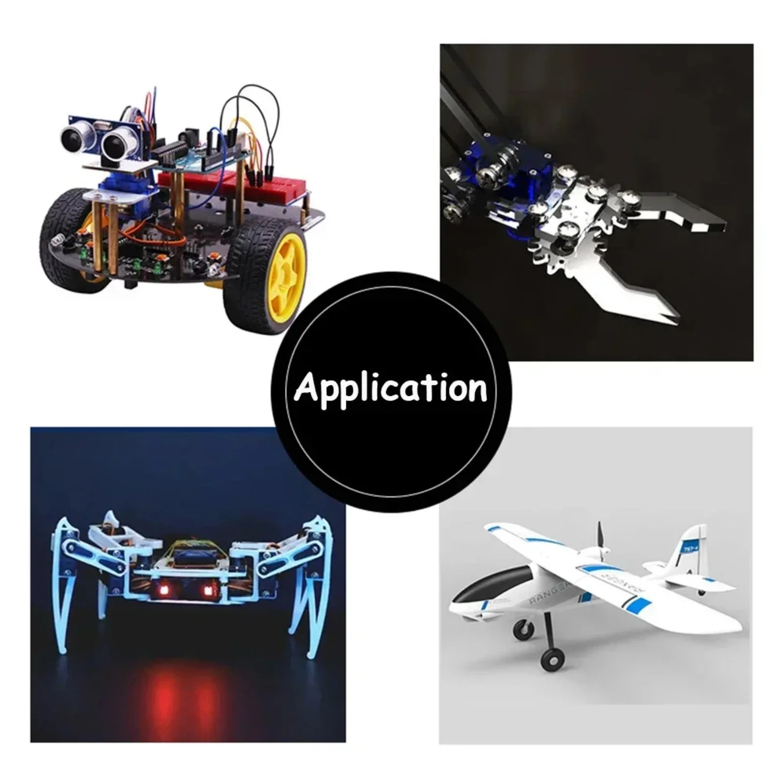 4PCS TS90M/TS90MD 마이크로 9g 서보 풀 메탈 기어 180/270/360도 RC 비행기/로봇 팔/보트