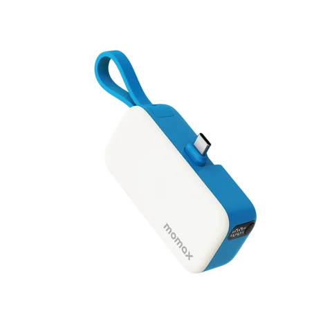 Портативный внешний аккумулятор MOMAX Mini Capsule Power Bank 5000 мАч с быстрой зарядкой PD 20W для iPhone 17, 16, 15, Xiaomi, Samsung