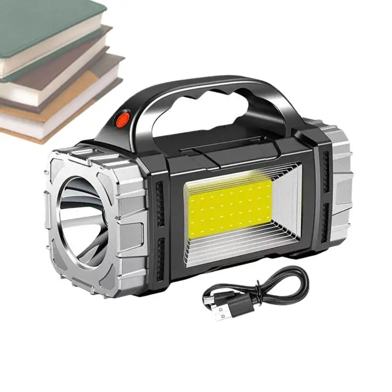 

Flashlights For Emergencies USB Waterproof Handheld Solar Lamp Sports And Entertainment Accessory For Hiking Camping Travel