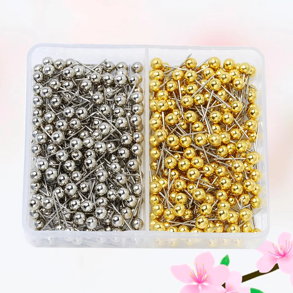 400 шт., металлическая круглая кнопка, пластиковая головка, шаровая форма, яркие цвета для карты, доски объявлений, офиса, школы, использования