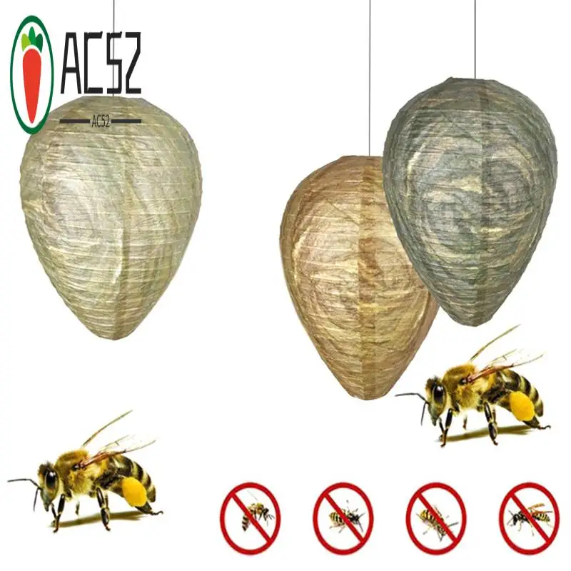 AC52-2 Pcs Wasp Nest Decoy Wasp Deterrent For Outdoor Hanging, Home And Garden