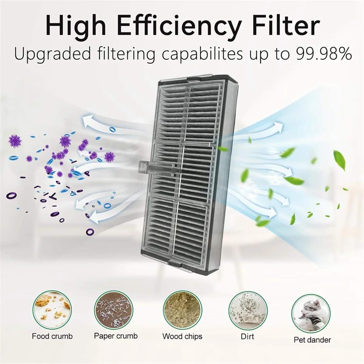 قطع غيار ABKR لـ Dreame Mova E30 Ultra جهاز آلي لتنظيف الأتربة فرشاة جانبية رئيسية فلتر HEPA وسادة ممسحة كيس لجميع الغبار