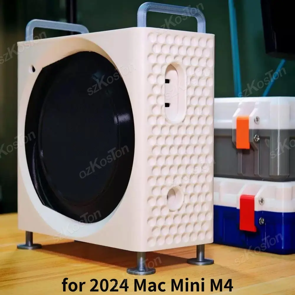 Vertical Stand Computer Case For 2024 Mac Mini M4 PC Protective Cover for Mac Mini M4 Pro 3D Printed Accessories