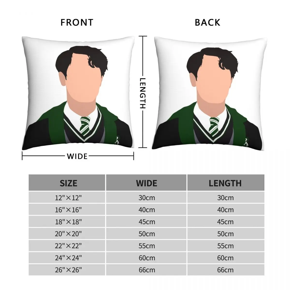 Tom Riddle Pillowcase Polyester Linen Velvet Pattern Zip Decor Pillow Case Sofa Seater Cushion Cover Wholesale