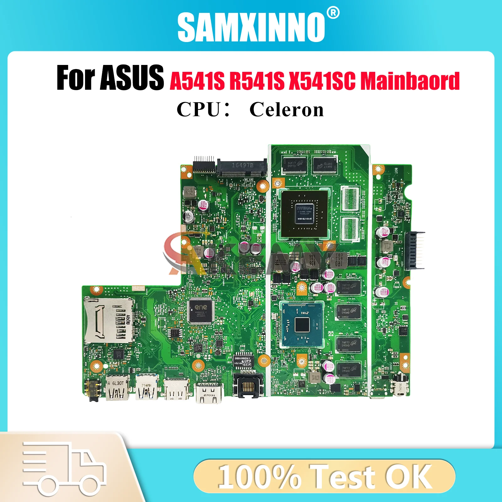 

X541SC Laptop Motherboard For ASUS VivoBook X541SC X541S R541S F541S A541S D541S Mainboard With Celeron CPU 100% tests OK stk