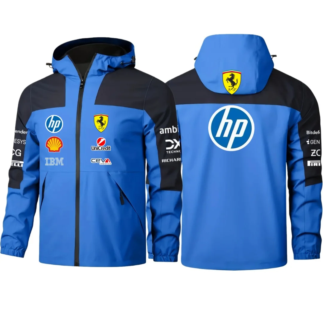 2026 Ferrari F1 driver No.16 Leclerc No.44 Hamilton same jacket with number, thin jacket for spring and autumn seasons, windproo view 6