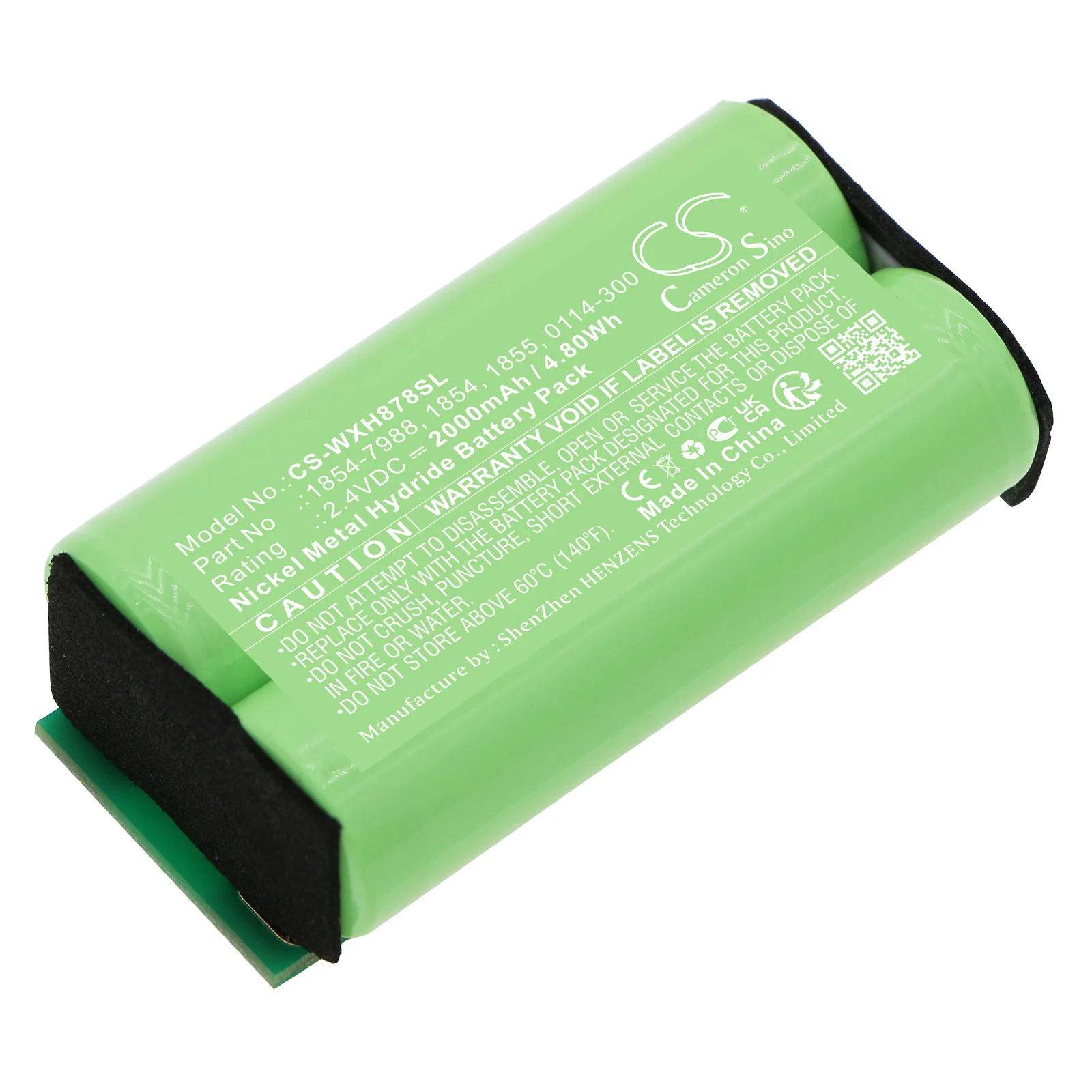 

Ni-MH Shaver Battery for Wahl, 2.4V, 2000mAh, Compatible Models: 8786, Arco SE, Professional Animal Arco