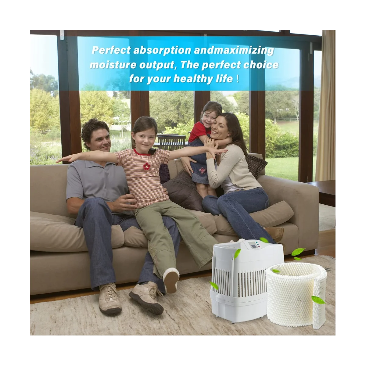 فلتر مرطب الفتيل A09G-MAF1 لمرطب الهواء - متوافق مع فلتر مرطب الهواء Essick -