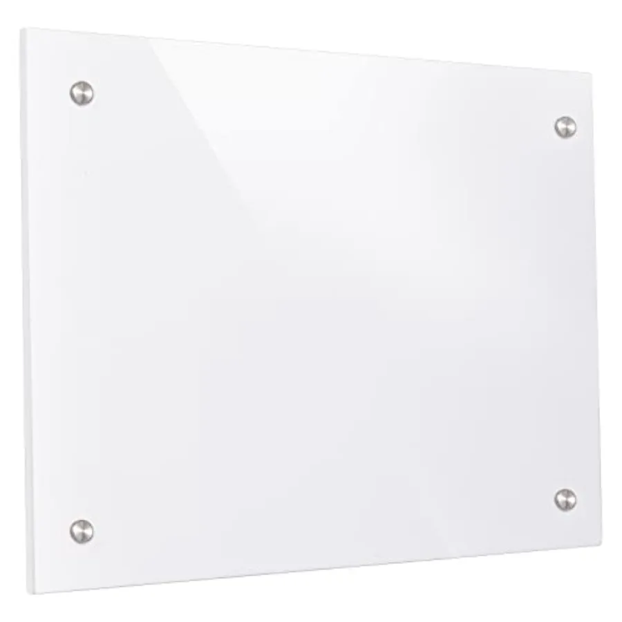 

Acrylic Dry Erase Board for Wall - Small Wall-Mounted board for Office Home and - Sleek Design Easy Installation Rounded Corner