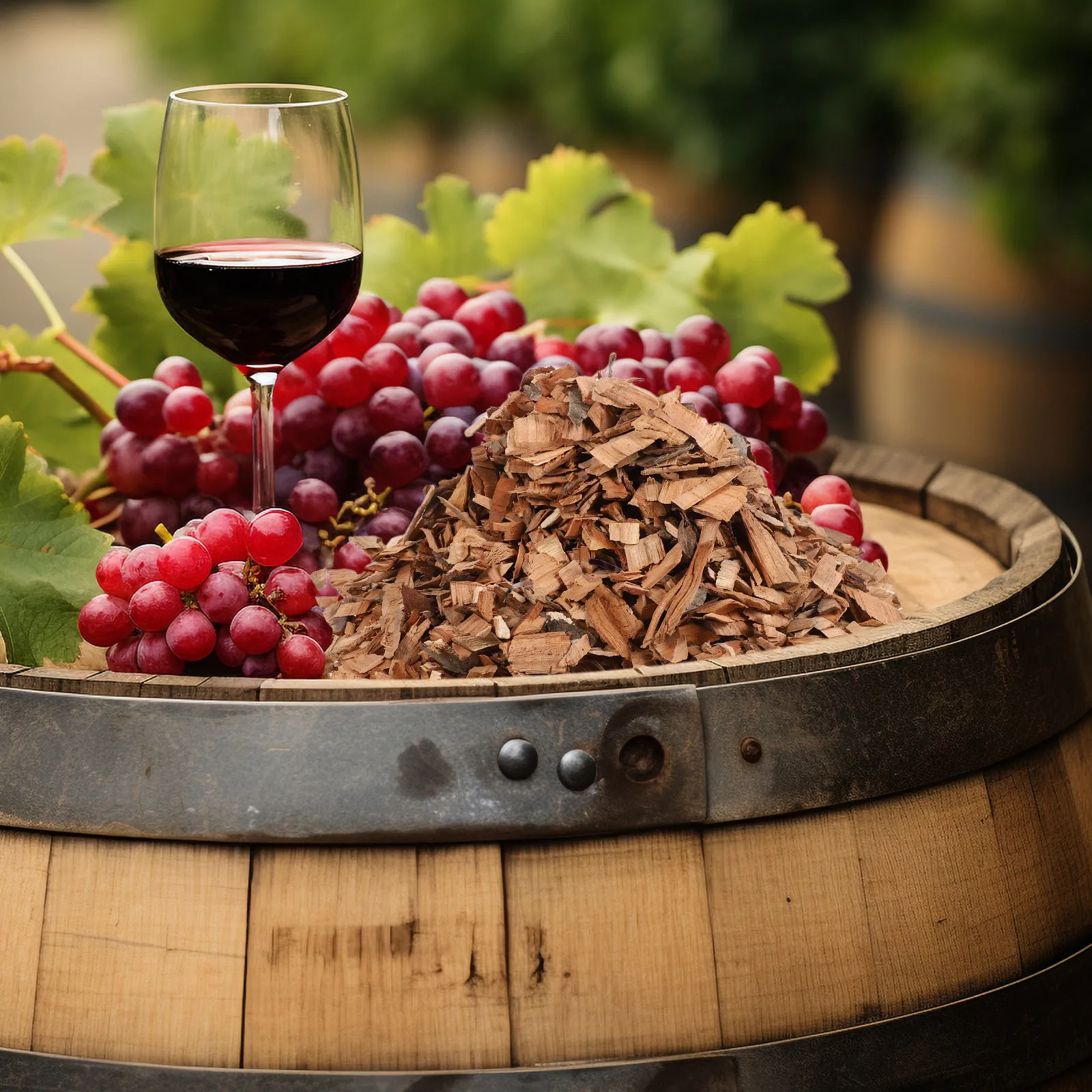 500G French Oak Toast Wood Chips for Wine Making Supplies Home Brewing Aging Whiskey Bbq Whisky Smoking Chips French Oak