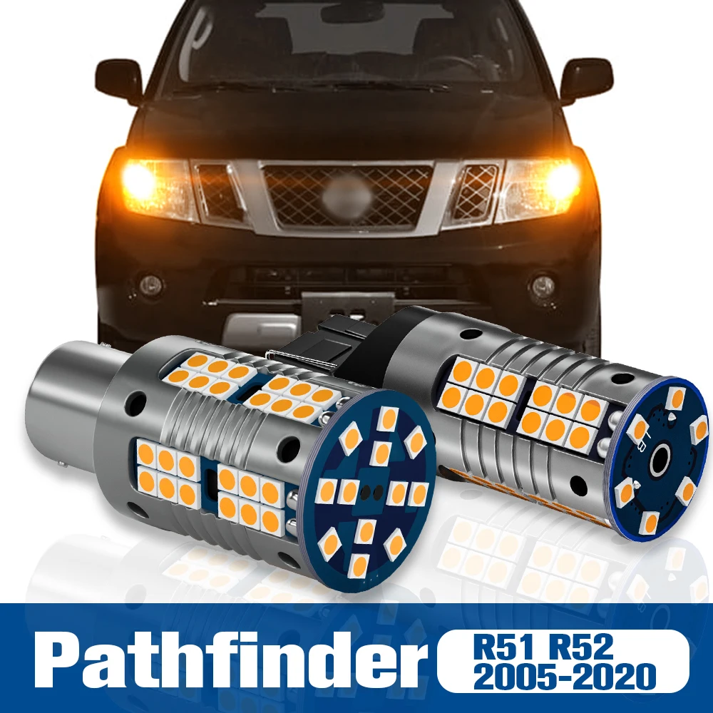 

2x LED Turn Signal Light Blub Lamp Accessories Canbus For Nissan Pathfinder R51 R52 2005-2020 2011 2012 2013 2014 2015 2016 2017