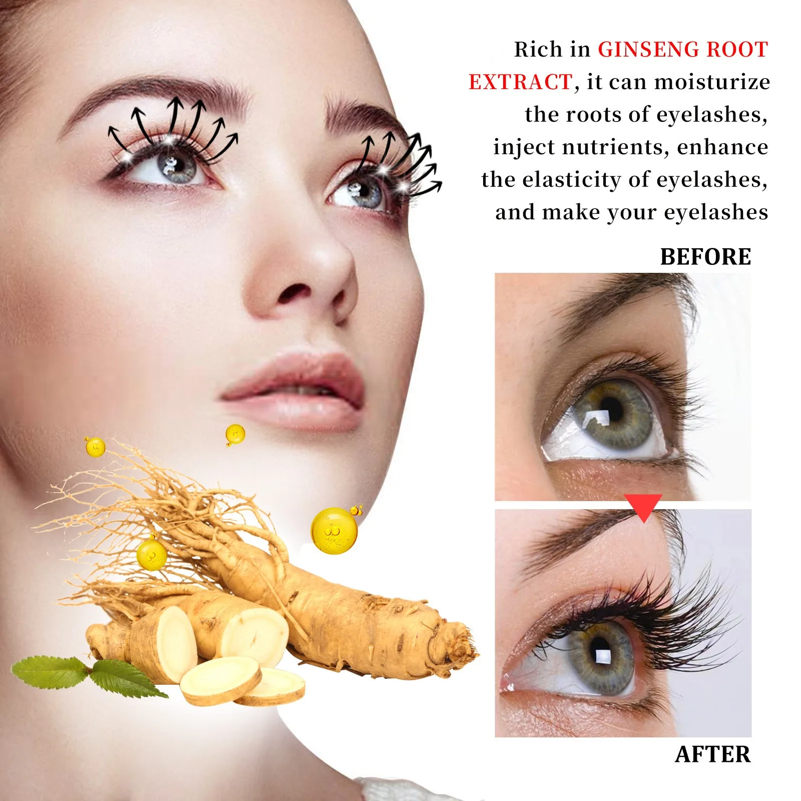 Eyelash Fast Growth Liquid Moisturizing Pure Castor Oil Thicken Eyelashes Lengthening Eyebrow Serum 3ml For Eyelashes