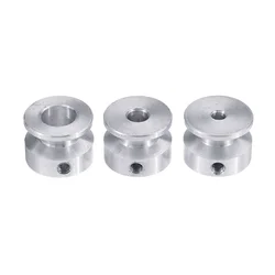 4/5/6/8/10mm Pulley 20mm Aluminum Alloy Single Groove Fixed Bore Pulley Wheel for Motor Shaft 6mm Belt