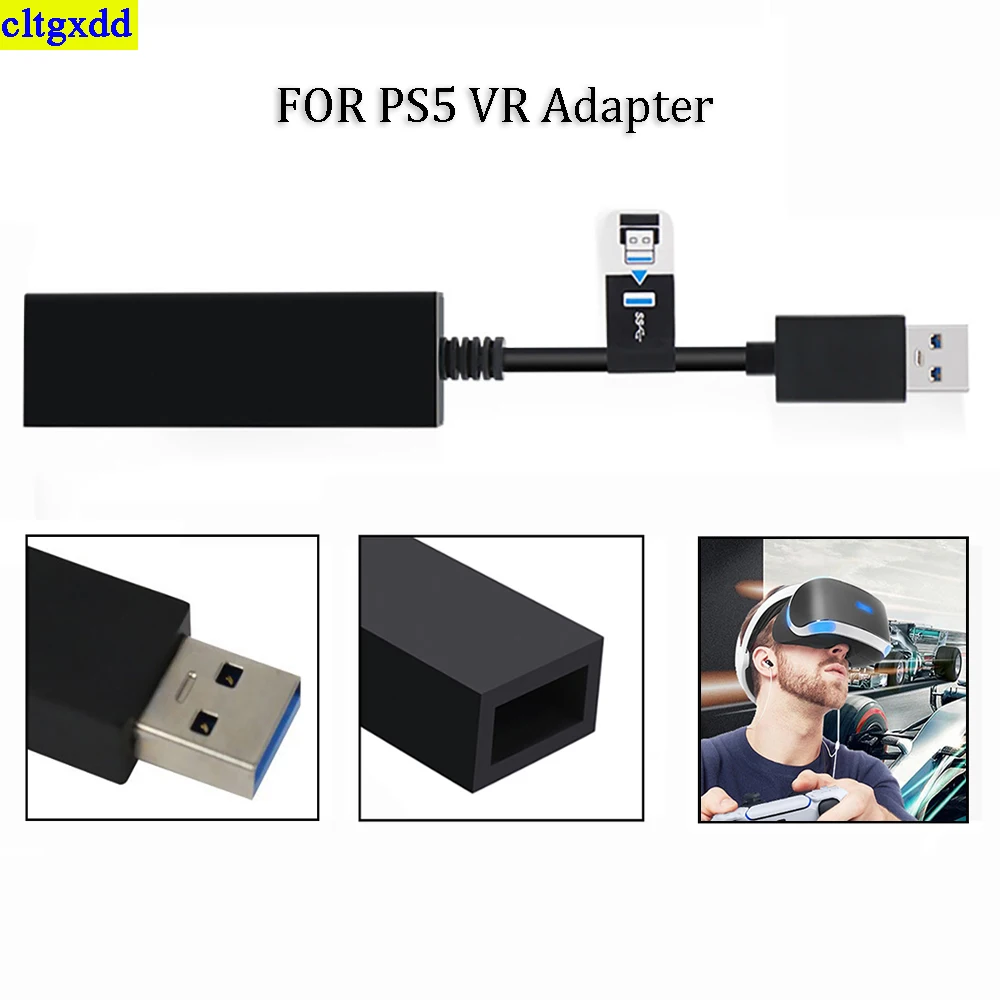 

cltgxdd 1 piece suitable FOR PS5 VR cable mini camera adapter connector USB3.0 adapter connector accessory