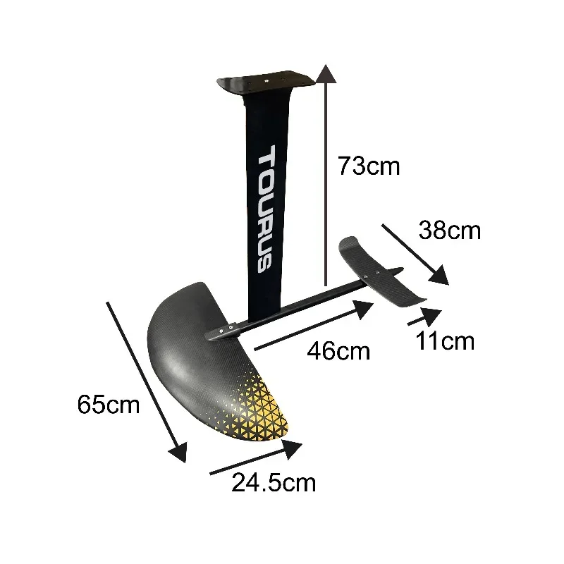 TOURUS Design Full Carbon Fiber Hydrofoil Carbon Foil  Windsurf Foil for Hydrofoil Mast