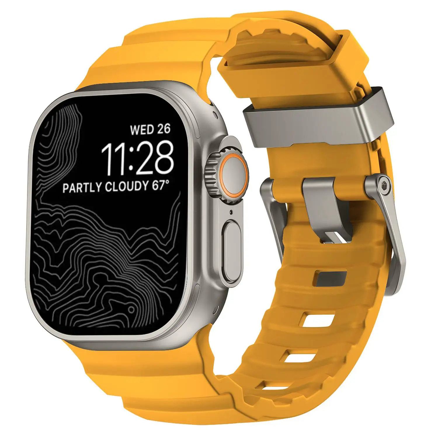 Trail siliconen band voor Apple Watch Ultra 3 49 mm 46 mm 45 mm 44 mm 42 mm 40 mm 41 mm Sportband voor iWatch-serie 11 10 9 8 7 6 5 SE3