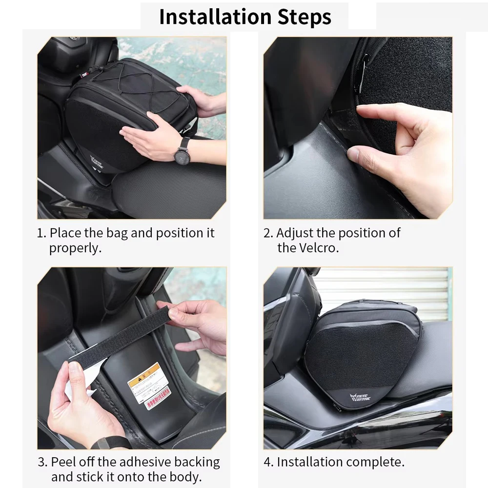 MOTOCENTRIC Scooter Tunnel Tank Bag Waterproof 15L Travel Bag Scooter Tank Bag For Yamaha For Honda For BMW For SYM For Zontes