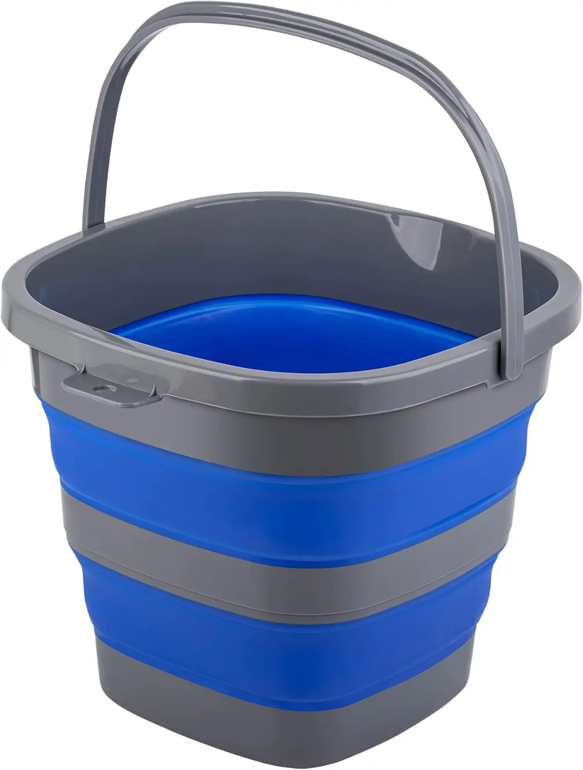 

Collapsible 2.6 Gallon Bucket for Cleaning, Garden, Car Wash & Camping - Portable Water Pail