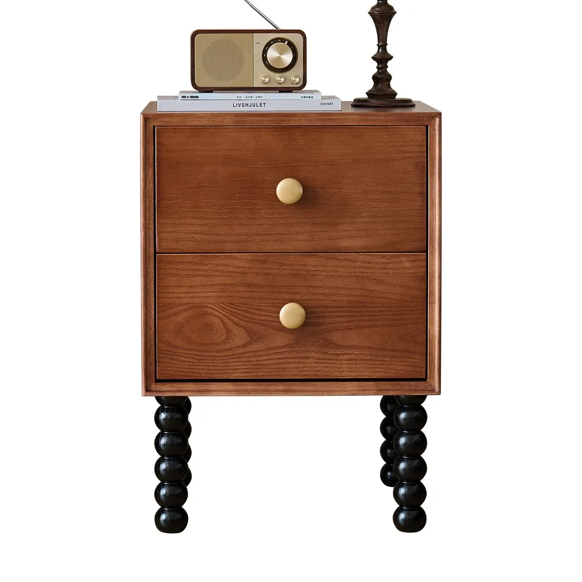 [medieval style bedside table collection] french retro side table american solid wood bedside table storage cabinet