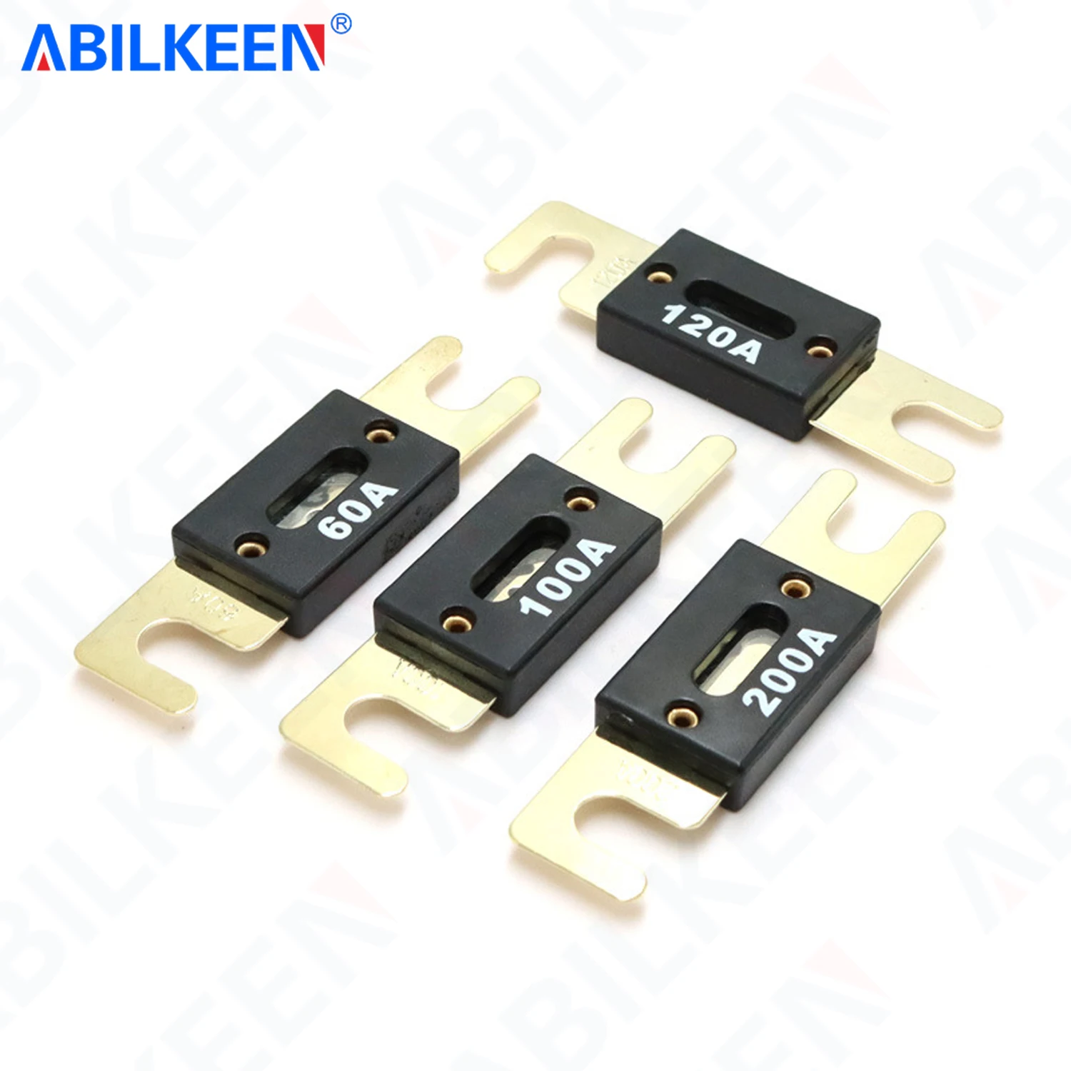 ABILKEEN ANL Fuse Holder Bolt-on Fuse Automotive Fuse Holders DC32V 30A/40A/50A/60A/70A/100A/150A/200A/300A/400A Blade Blow Fuse