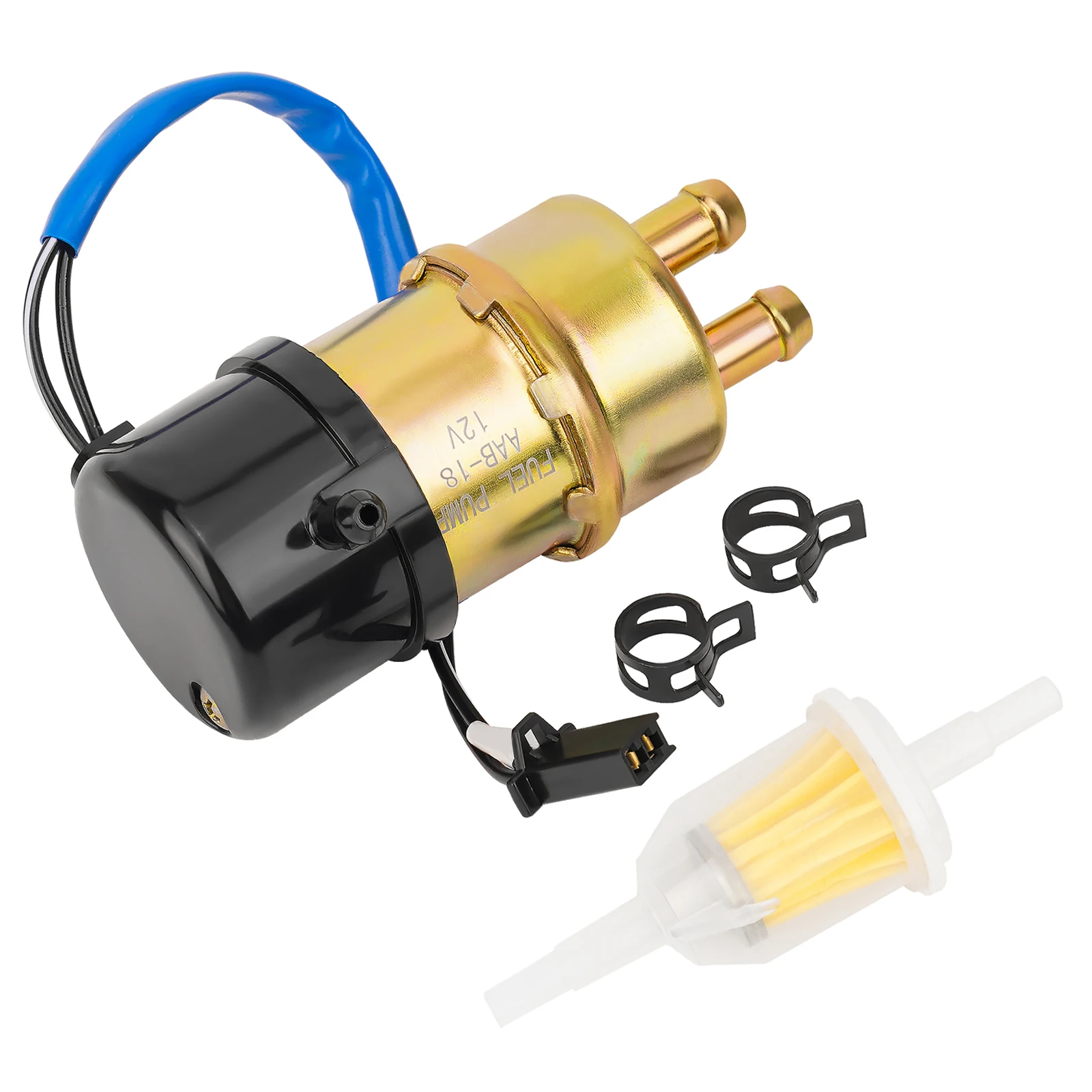 AHL 8mm Motorcycle Fuel Pump For Yamaha XVS1100 XVS650 XV535 V-Star Virago XV1000 FZR600R FZR1000 Vmax FJ 1200 VMX1200