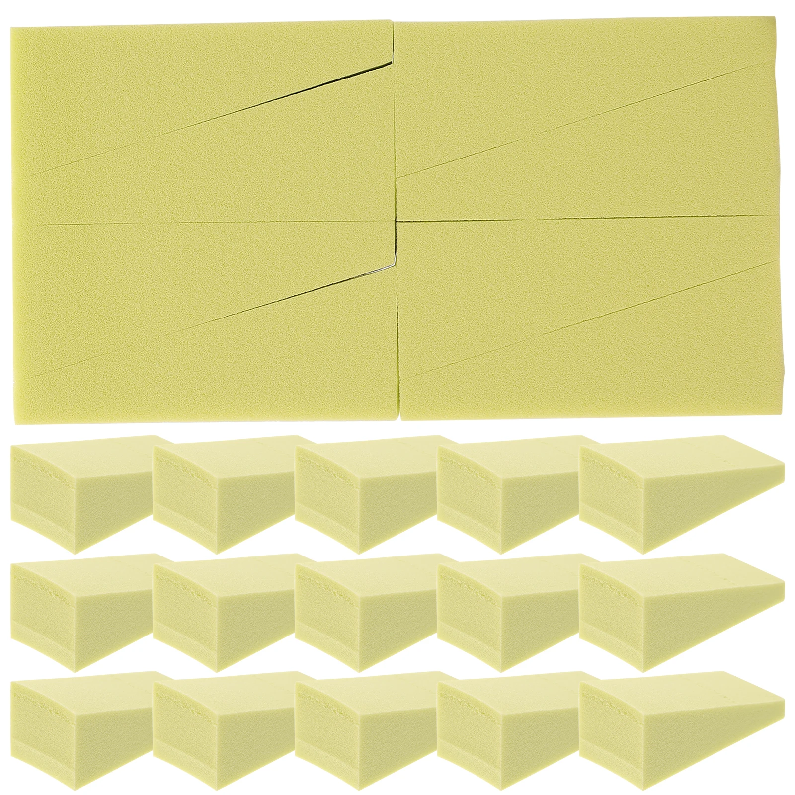 24 Uds esponja aplicadora gradiente esponja de uñas para Color se desvanece manicura DIY suministros de Arte de uñas fácil de limpiar reutilizable