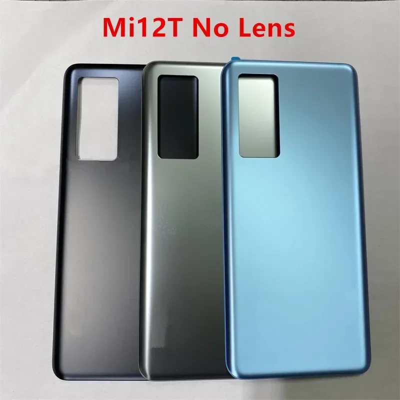 Tylna obudowa baterii Mi12T do Xiaomi Mi 12T, szklana klapka, część zamienna do naprawy + obiektyw aparatu 22071212AG — zdjęcie produktu 4