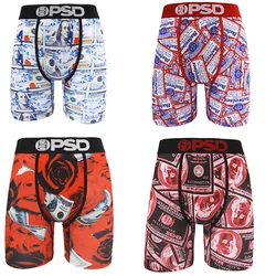 2pcs Men Underwear Boxers Printed Male Panties Lingerie Men Underpants Boxershorts Trunks Plus Size Breathable Seamless