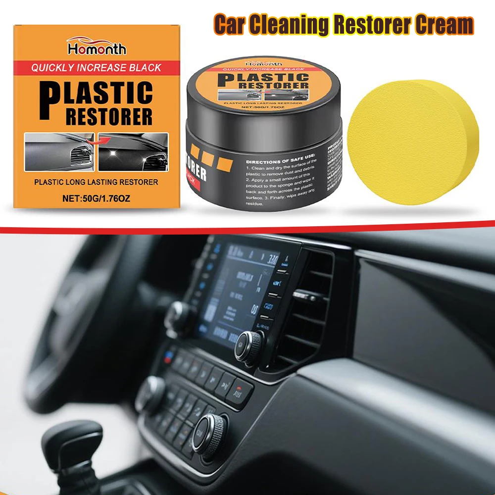 Auto Interior Restorer Cream Car Interior Care Cleaning Stain Removal Maintenance Care Renovation Polishing Repair Tool