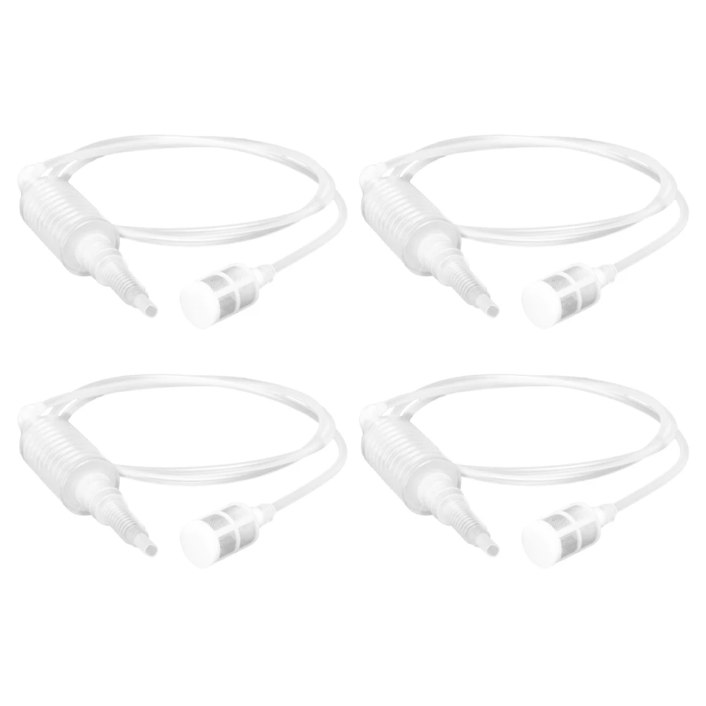 

4pcs Anti-blocking Filter Hand Pump Siphon Pumping Unit Sucker Fuel Pipe Gasoline Transfer Lawn Mower Brush