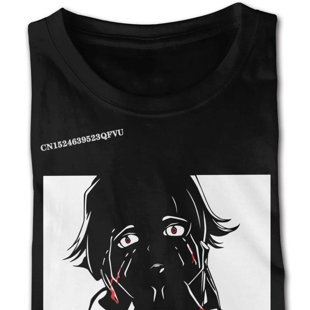 Wholesale Anime Yandere Mirai Nikki Tees Shirts Men's Make Your Own Oversized Anime Tshirt Men Black Crew Tee Shirt