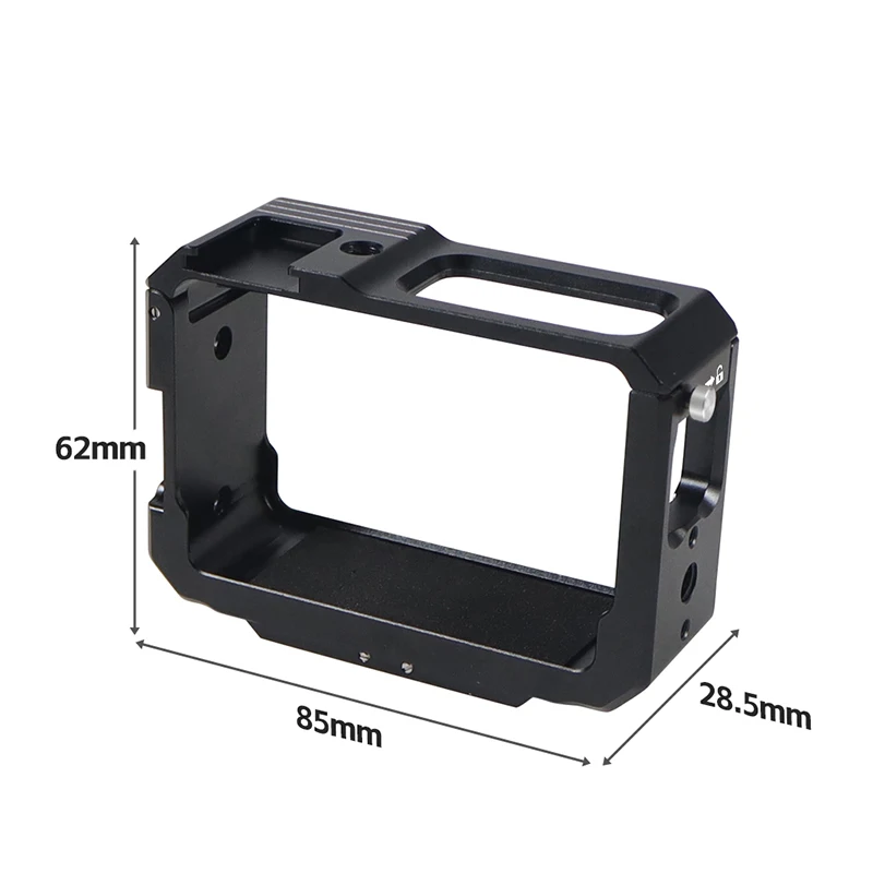 Aluminium-Schutzkäfig Rig 1/4 magnetischer Stativadapter Kaltschuhhalterung für Insta360 One R / RS Action-Kamera, erweiterter Rahmen – Detail 28