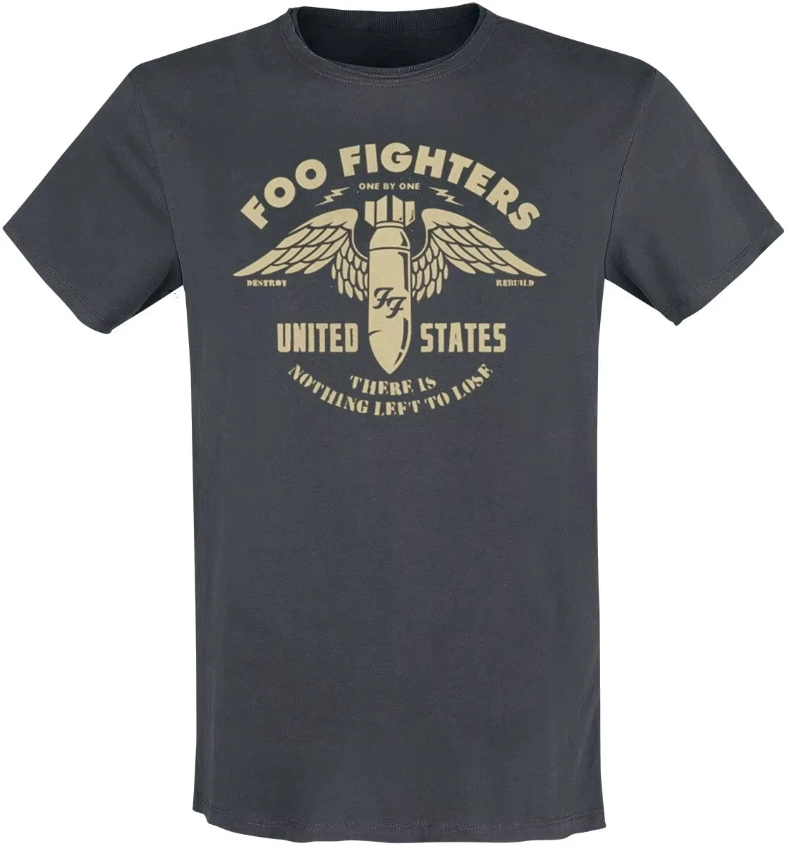 2026 Art Foo Fighters Retro Band T-Shirt Cotton Graphic Tee Men Women Summer Streetwear