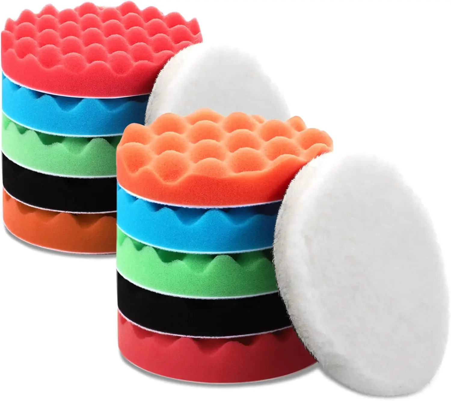 

Набор полировальных подушечек из 12 предметов, 6 футов для полировки автомобиля, составления и вощения