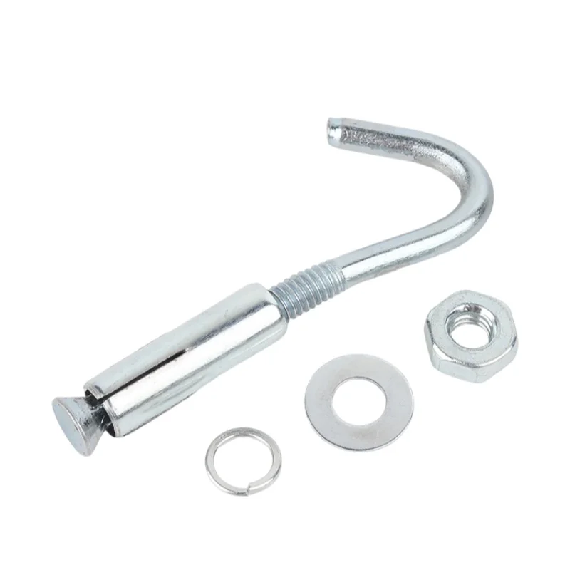 M6 M8 M10 M12 M14 M16 M18 M20 Galvanized Carbon Steel Expansion Screws Hooks For Basket Ceiling Fan Hanging