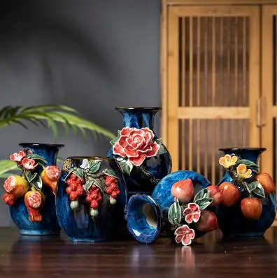 

Table Small Vase Teahouse Living Room Wine Cabinet Decoration,Collection&Adornment,Shiwan Kiln,Free shipping