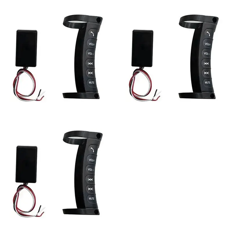 AB56-3X Universal Wireless Car Steering Wheel Control Multi-Function Button DVD Player Navigation Radio Remote Control Button