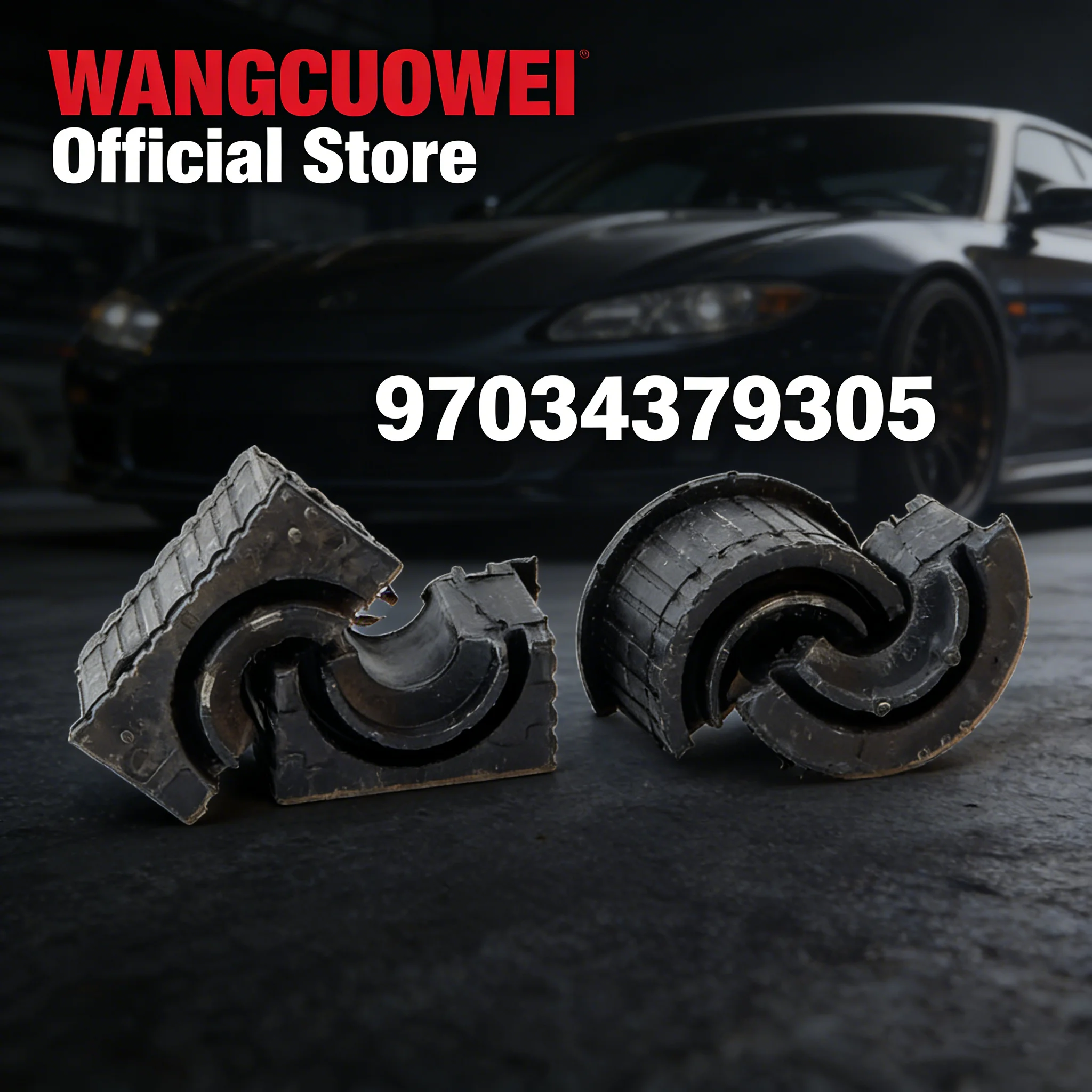 4pcs 97034379305 97034379205  Stabilizer Bar Bushing Front Right Left For Porsche Panamera 970 2010-2016 3.0L 3.6L 4.8L