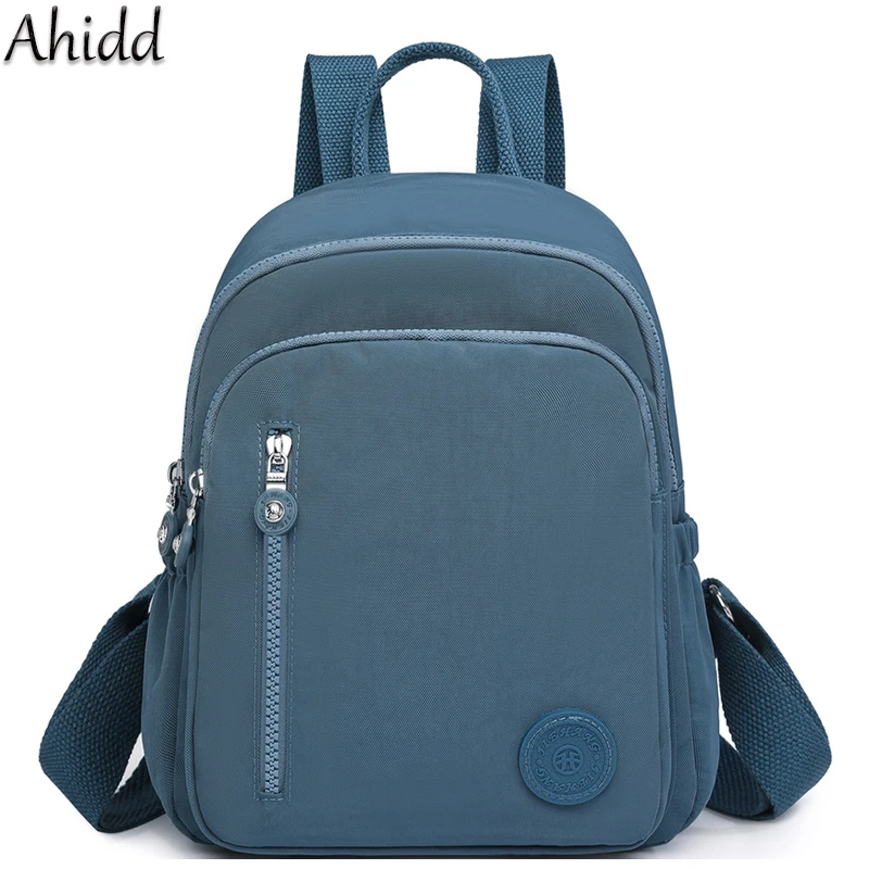 

Fashion Backpack Female Waterproof Nylon Daypack Women Shoulder Bag Lightweight Travel Rucksack Multiple Pockets Schoolbag