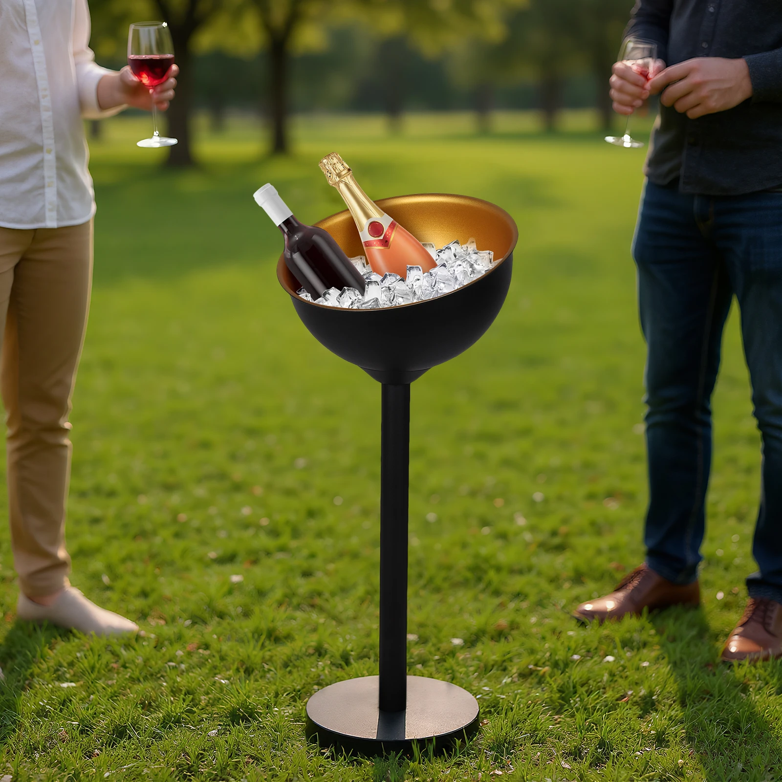 

Ведро для льда из нержавеющей стали, ведро для шампанского, вина, ведро для шампанского для вечеринки, бара, КТВ, дома