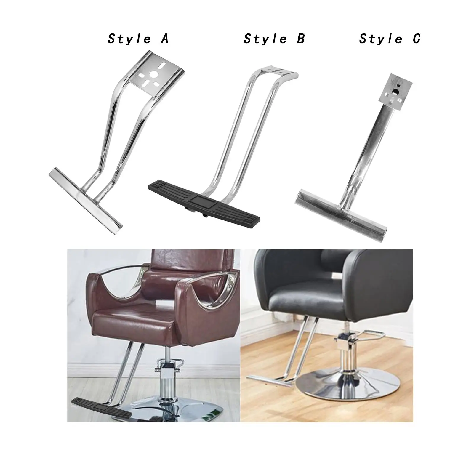 Salon Chair Pedal Foot Rest Fitting Salon Swivel Chair Hardware Spare Parts