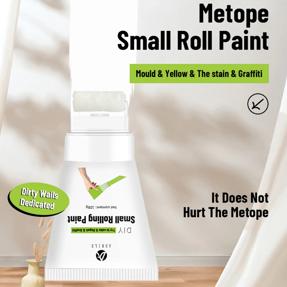 Wall Paint Small Rolling Brush High Coverage Latex Paint Wall Paste For Wall Repair