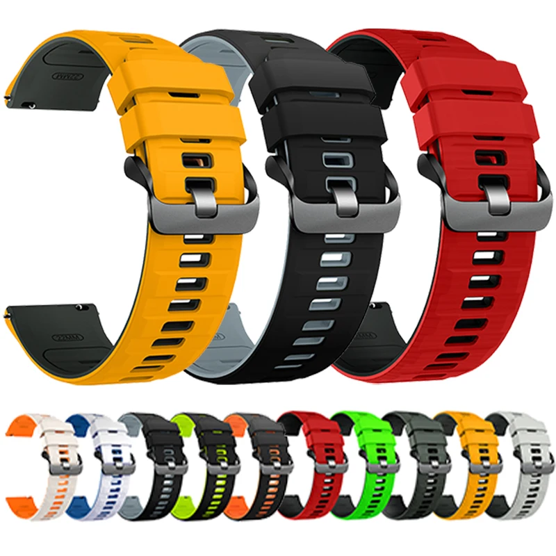 22Mm Silicone Strap…