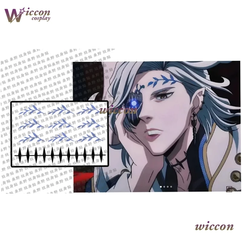 YUm Anime Record of Ragnarok Hades Cosplay peluca Shuumatsu no Walküre pelucas largas de pelo degradado azul para hombres y mujeres carnaval