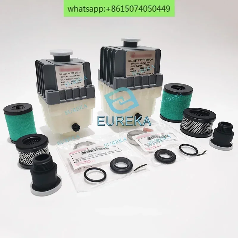 Filtro de niebla EMF10 Original, filtro de escape, filtro de niebla de aceite, filtro de aire, puertos KF25 NW25, para bombas de vacío RV3, RV5, RV8, A46226000
