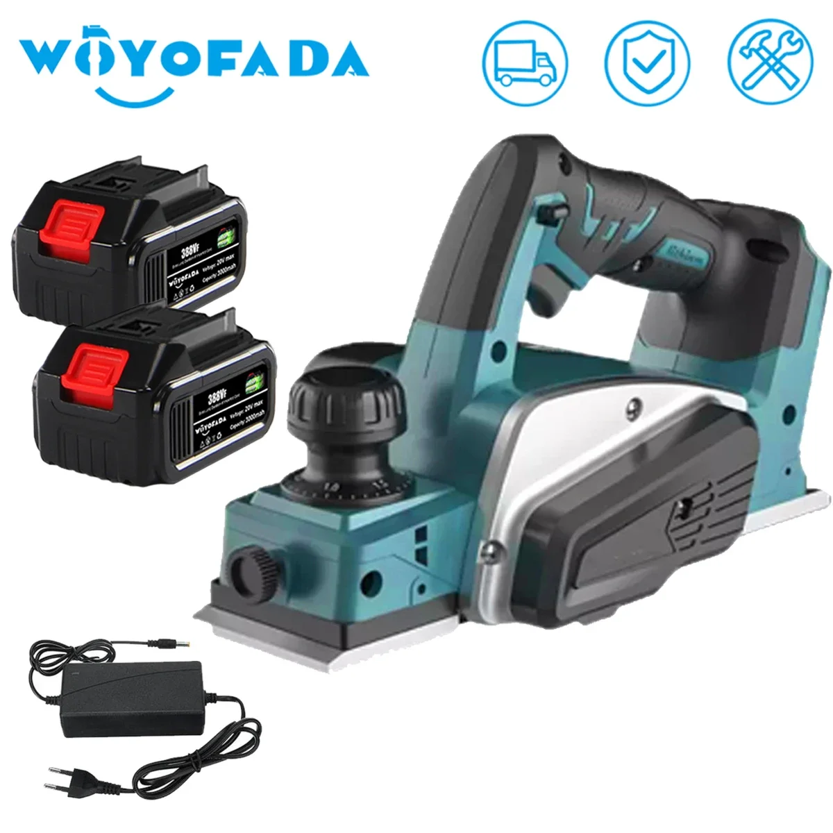 

Rechargeable Electric Planer Cordless Handheld Wood Cutting Tool Cordless Wood Planing Machine Carpenter For Makita 18V Battery