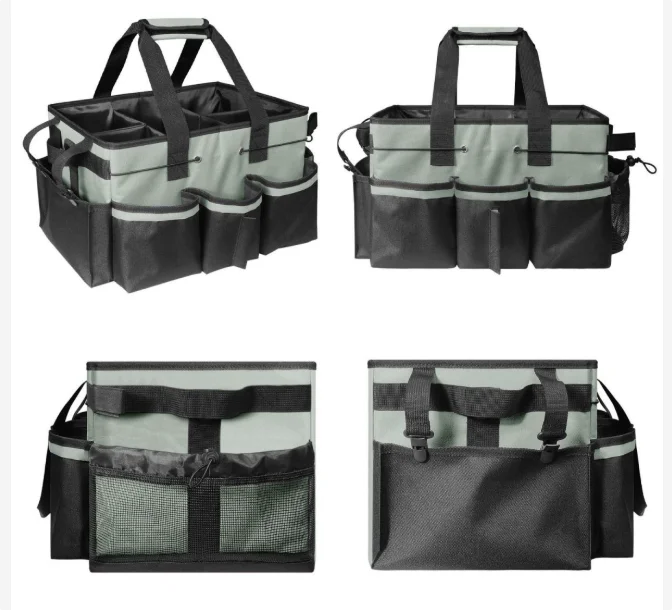 Multi-Function Storage Bag Cleaning kit Cleaning Bags Large Capacity Cleaning Bag Tool Storage Pouch Cleaning Handheld Crossbody